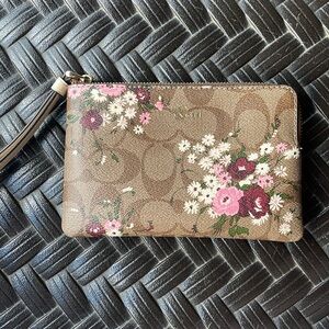 Coach floral wallet